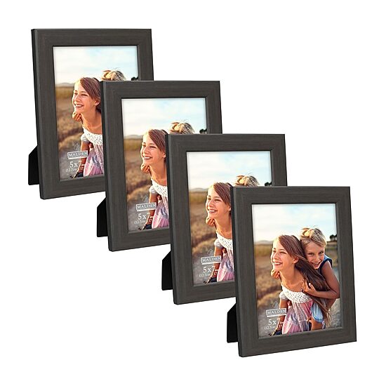 Malden 4 Pk 5x7 Dark Gray Gv 4-pc. Picture Frame Set