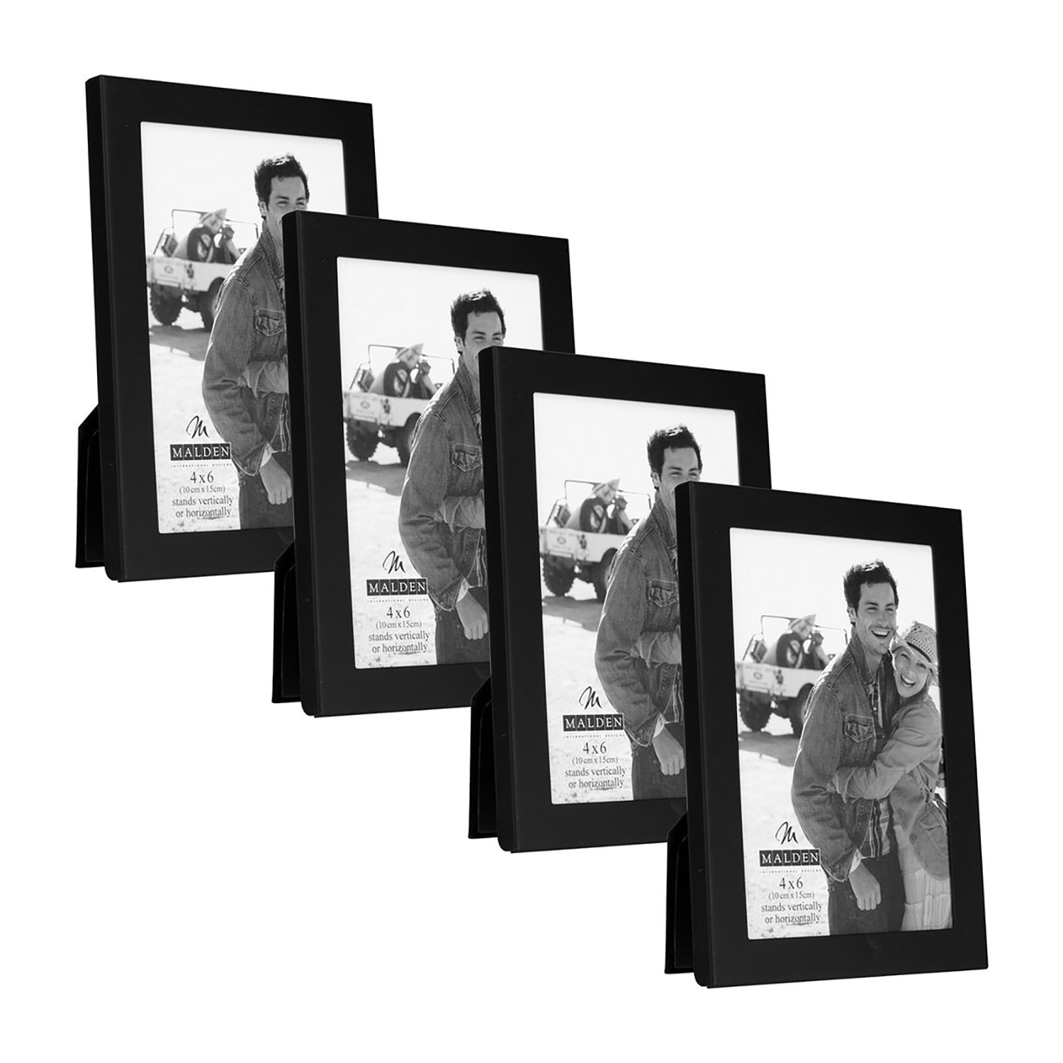 Malden 4 Pk. 4x6 Essentials-Black 4-pc. Picture Frame Set
