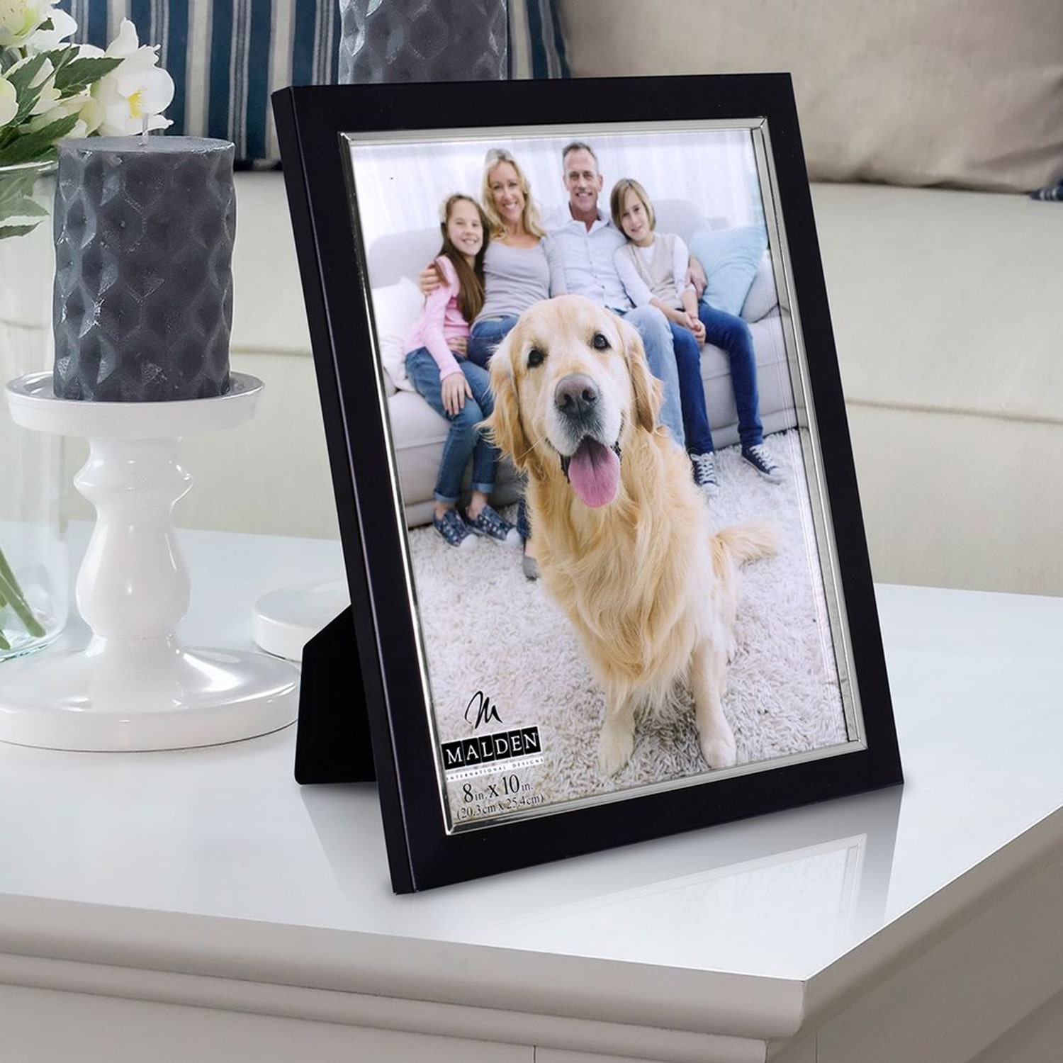 Malden 8x10 Salisbury 2-Tone Blk Metl 1-Opening Tabletop Frame