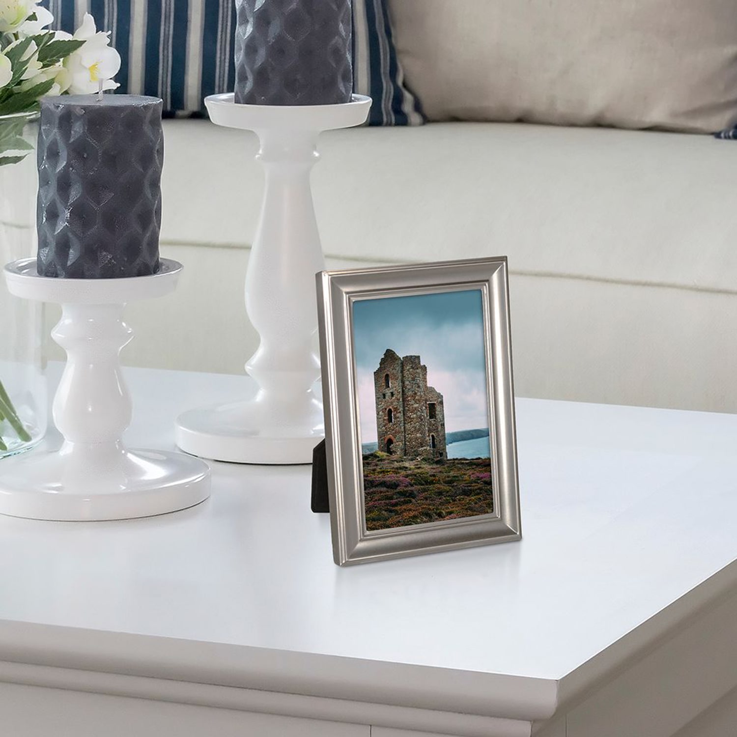 Malden 4 Pk 4x6 Concourse-Pewter 4-pc. Picture Frame Set