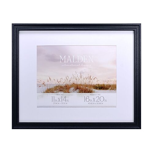Malden 11x14/16x20 Horiz. Valley Black 1-opening Wall Frame