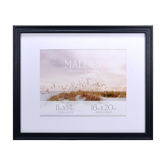 Malden 11x14/16x20 Horiz. Valley Black 1-Opening Wall Frame
