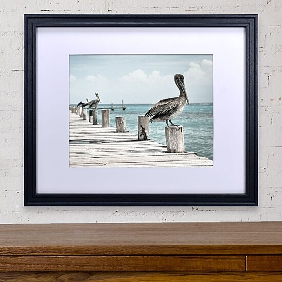 Malden 11x14/16x20 Horiz. Valley Black 1-Opening Wall Frame