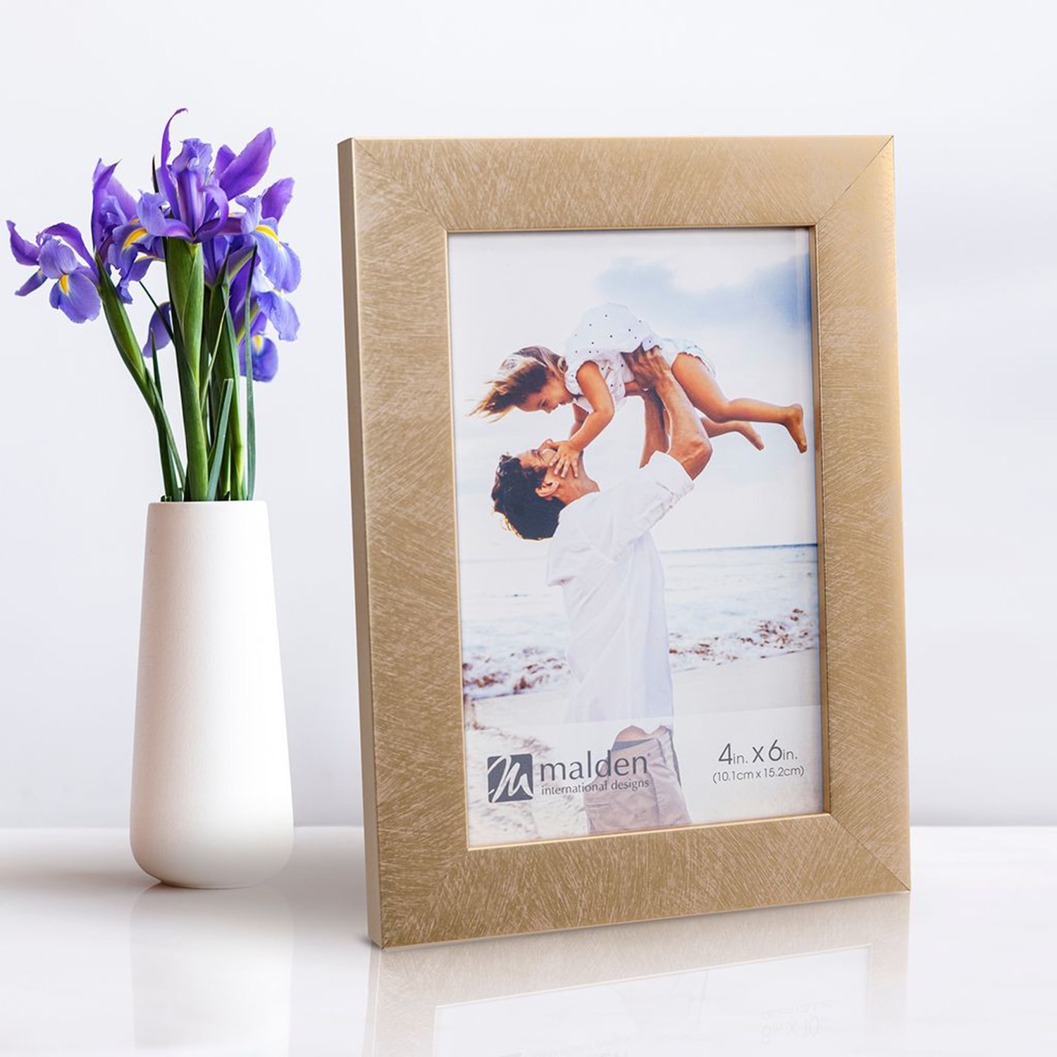 Malden 4 Pk 4x6 Gold Linear 4-pc. Picture Frame Set