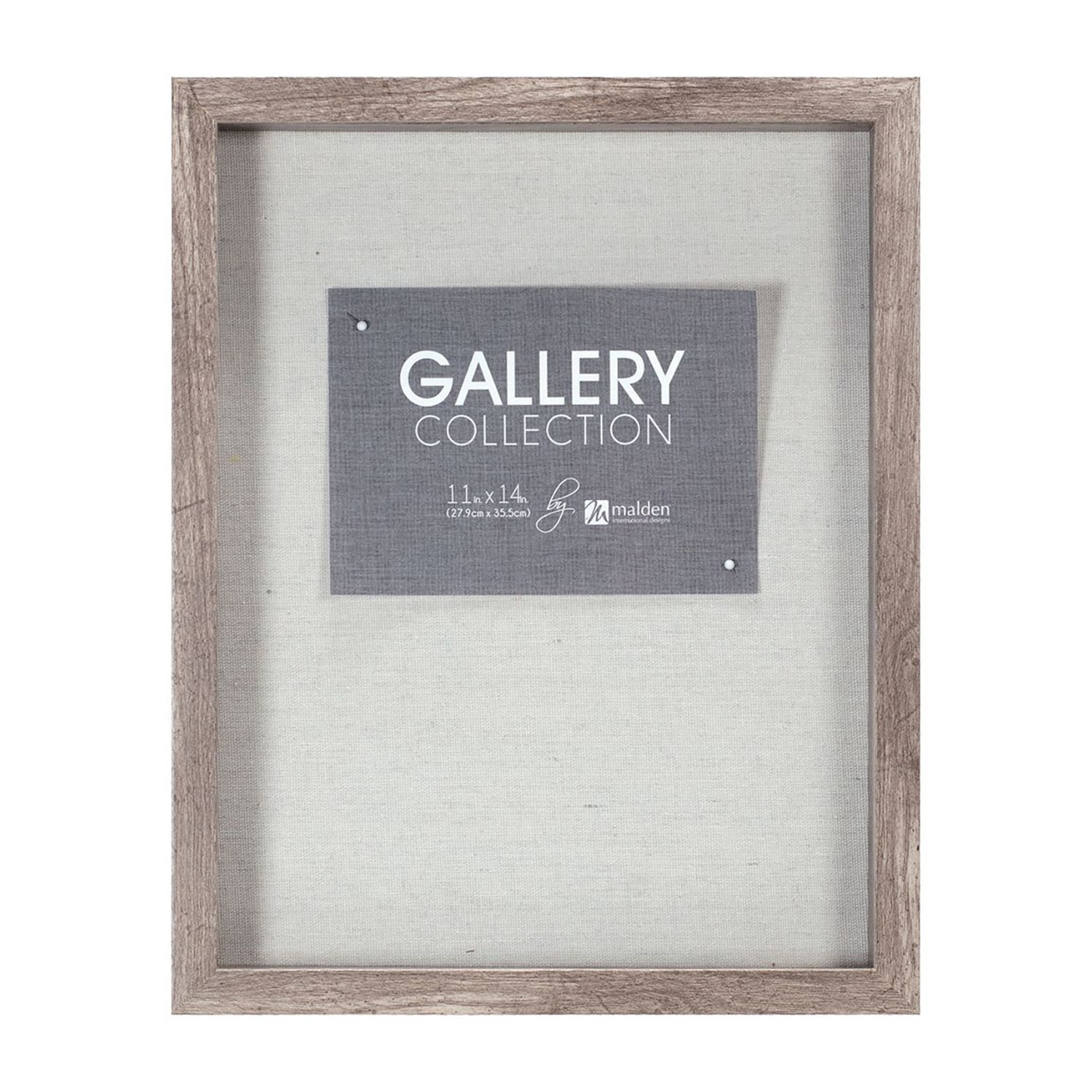 Malden 11x14 Gray Shadowbox Pin Shadow Box