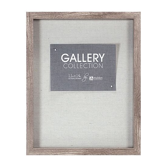 Malden 11x14 Gray Shadowbox Pin Shadow Box