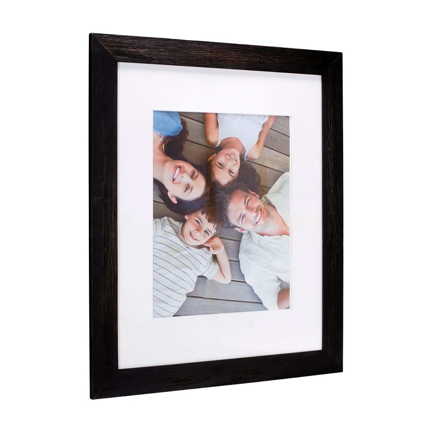 Malden 11x14/16x20 Rough Black Manhat 1-Opening Wall Frame