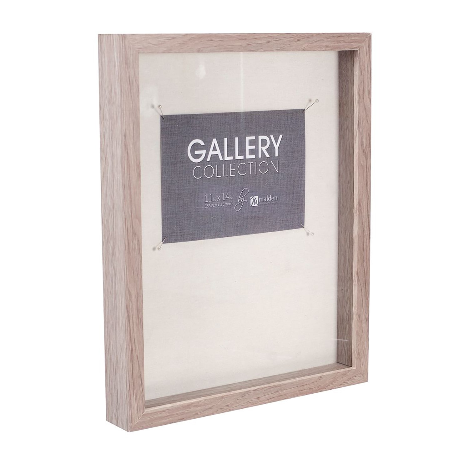 Malden 11x14 Gray Shadowbox Pin Shadow Box
