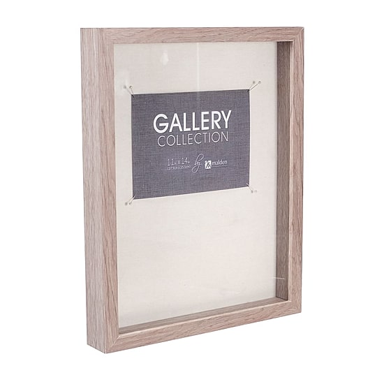 Malden 11x14 Gray Shadowbox Pin Shadow Box