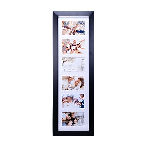 Malden 6-op.46 Berkeley Mat Panel Blk 6-opening Collage Frame In Black