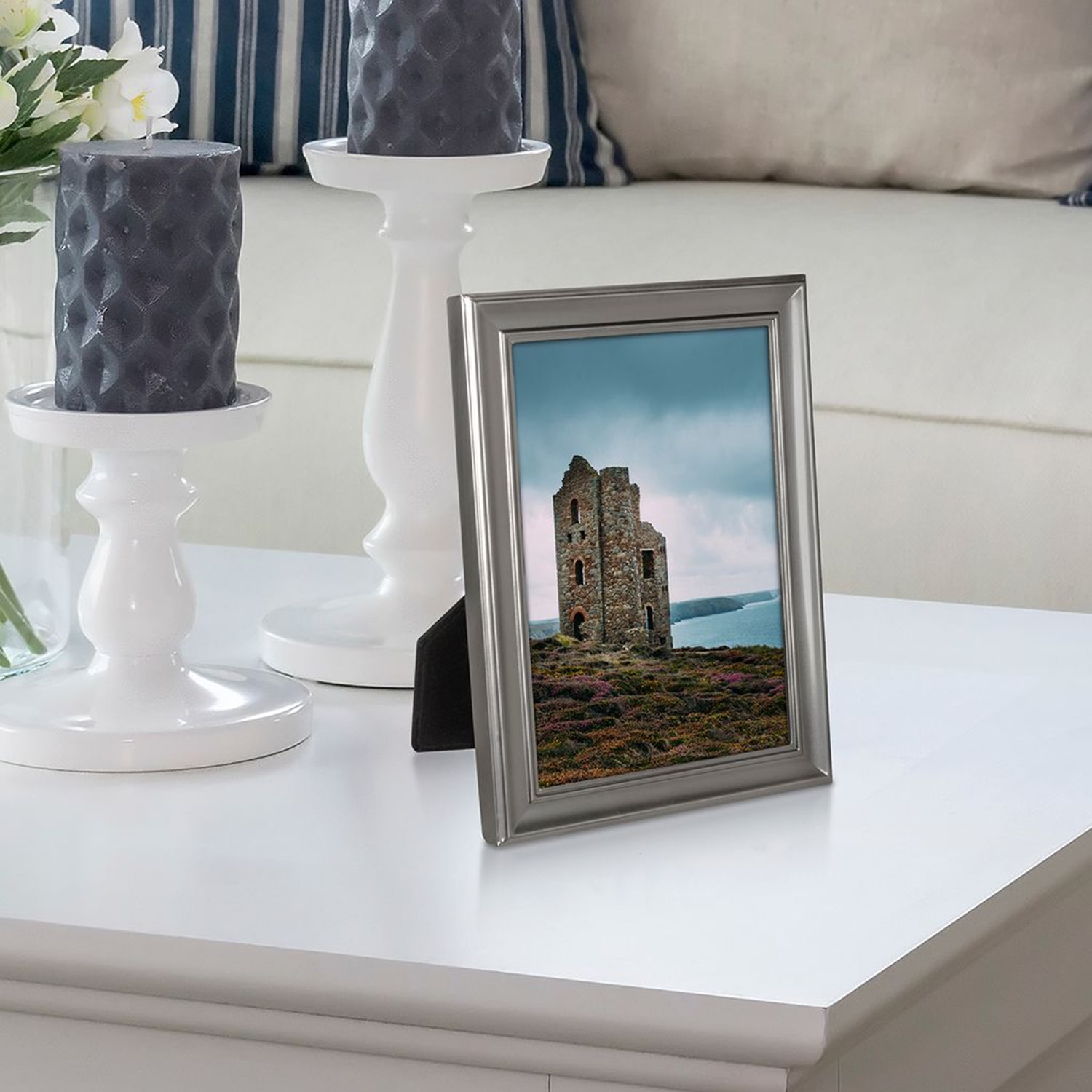 Malden 4 Pk 5x7 Concourse-Pewter 4-pc. Picture Frame Set