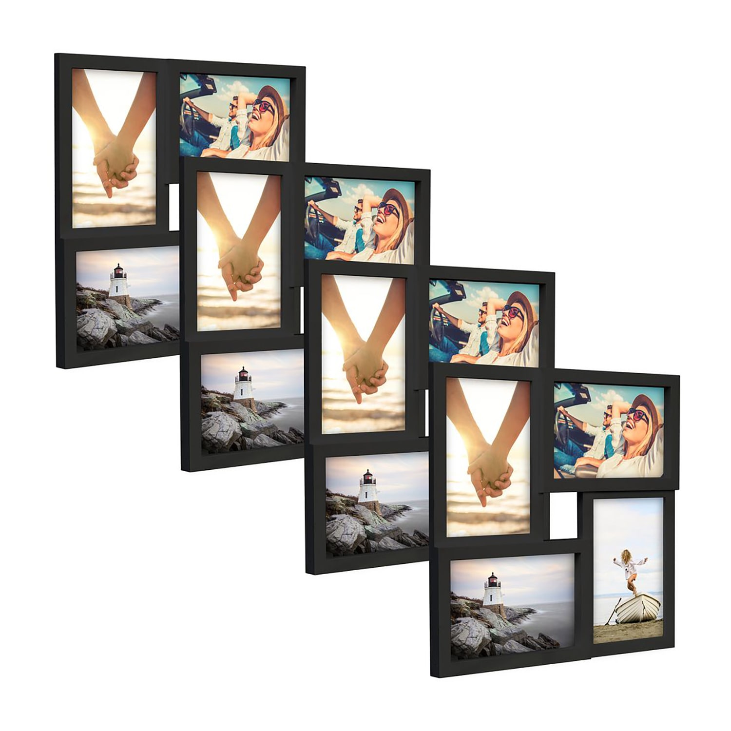 Malden 4-Op. 4x6 Square Black 4-pc. Picture Frame Set