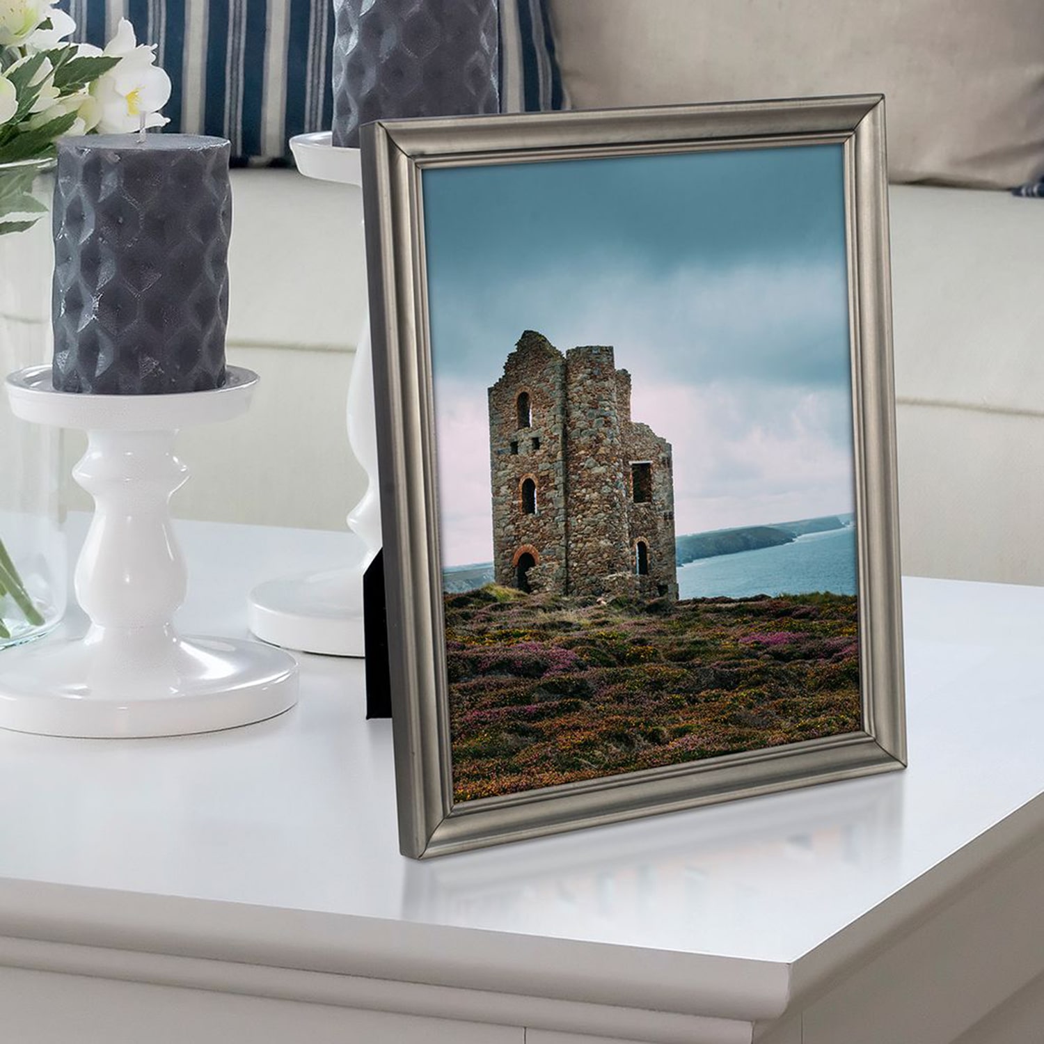 Malden 4 Pk 8x10 Concourse-Pewter 4-pc. Picture Frame Set