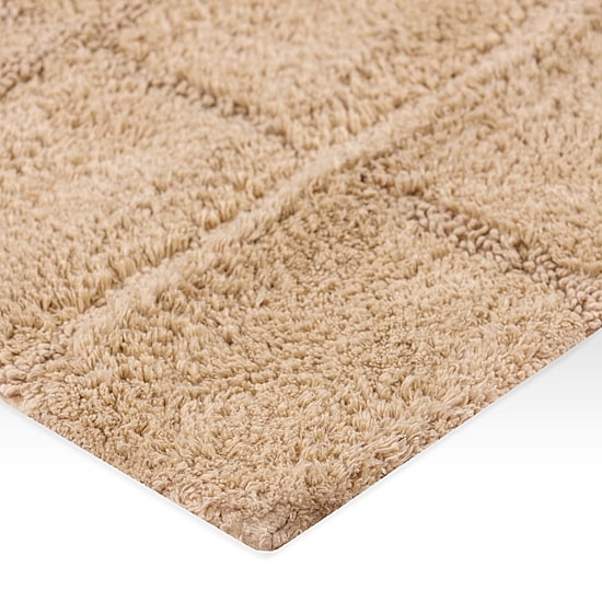 SUPERIOR® Luxury Comfort Checkered Cotton Washable 24 X 60 Bath Runner