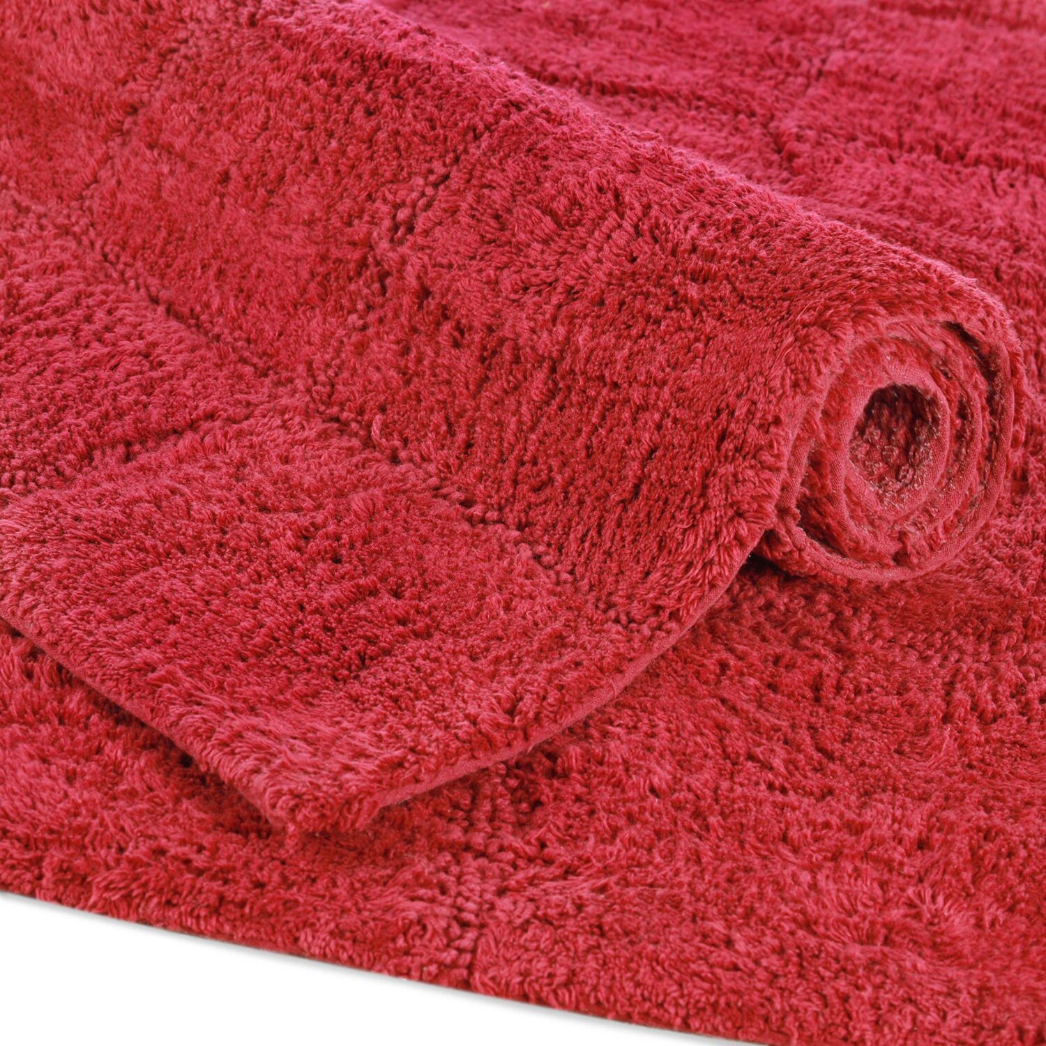 SUPERIOR® Luxury Comfort Checkered Cotton Washable 24 X 60 Bath Runner