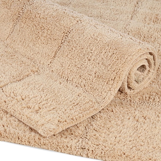 SUPERIOR® Luxury Comfort Checkered Cotton Washable 24 X 60 Bath Runner