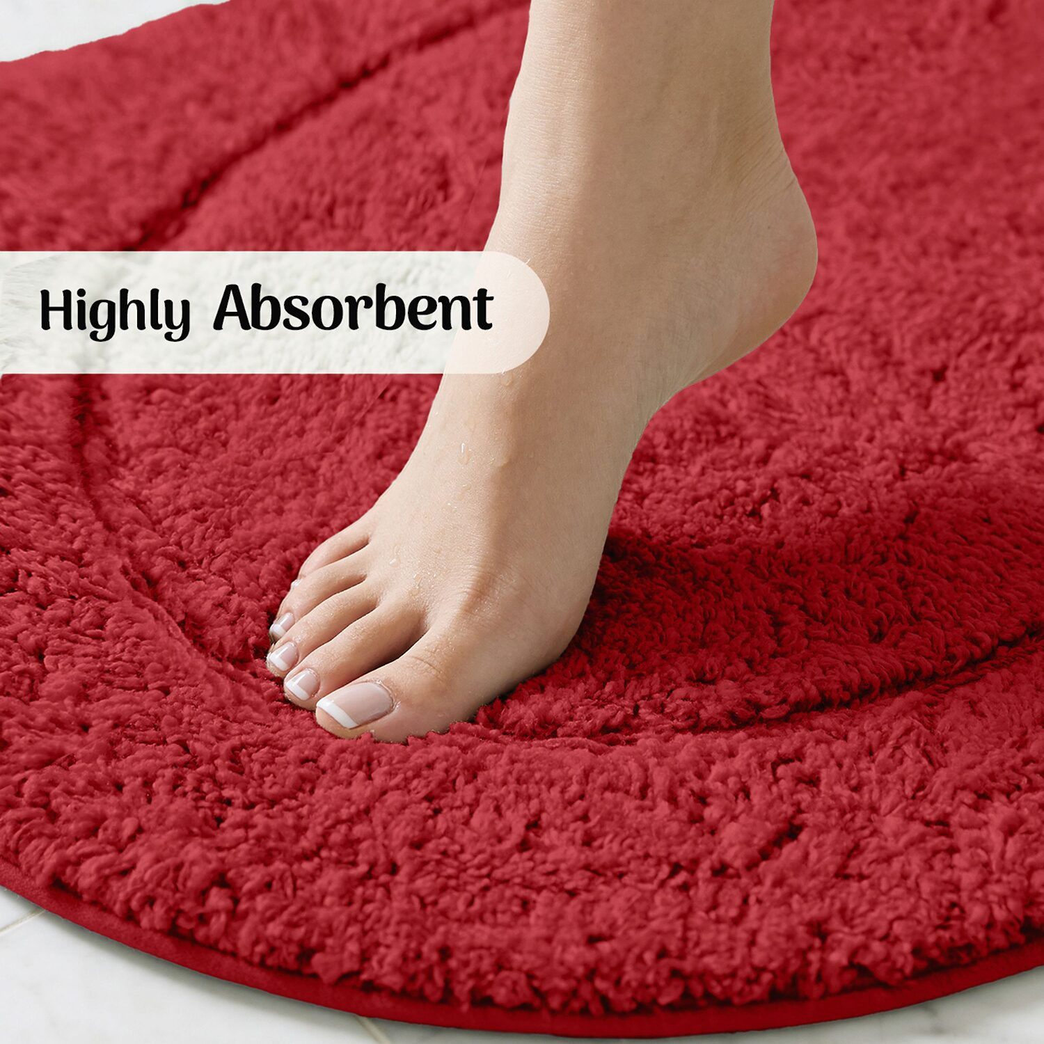 SUPERIOR® Luxury Cotton Classic  Washable Oval 24 X 60 Bath Runner