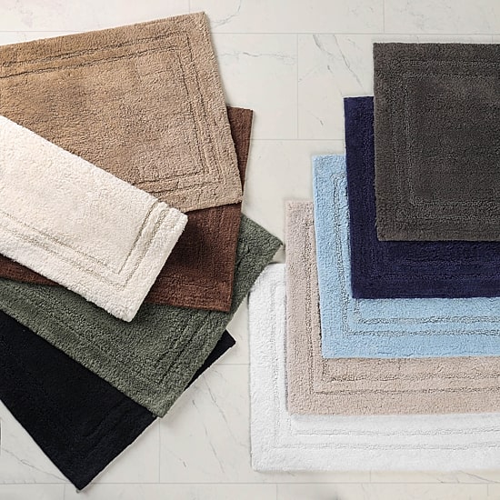 SUPERIOR® Plush Framed Border Cotton Washable 24 X 60 Bath Runner
