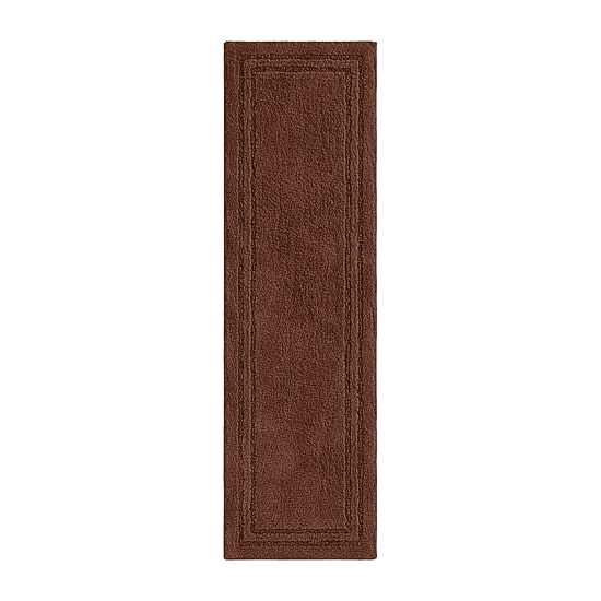 SUPERIOR® Plush Framed Border Cotton Washable 24 X 60 Bath Runner