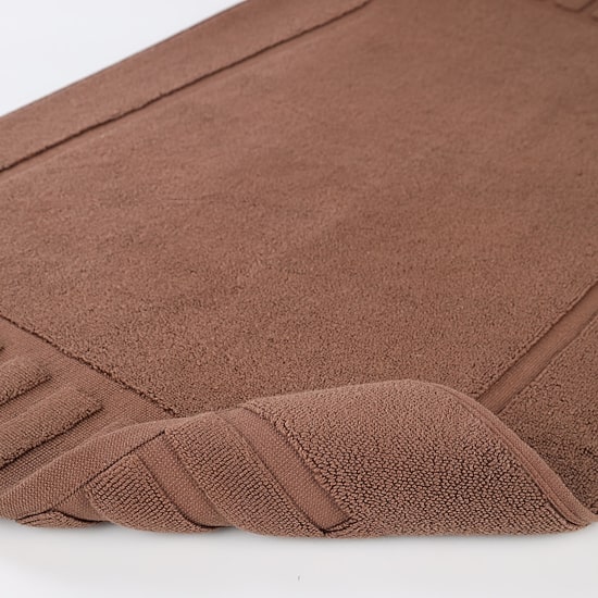 Superior Leo Cotton Absorbent Quick Dry Geometric Border 2-Piece Bath Mat Set