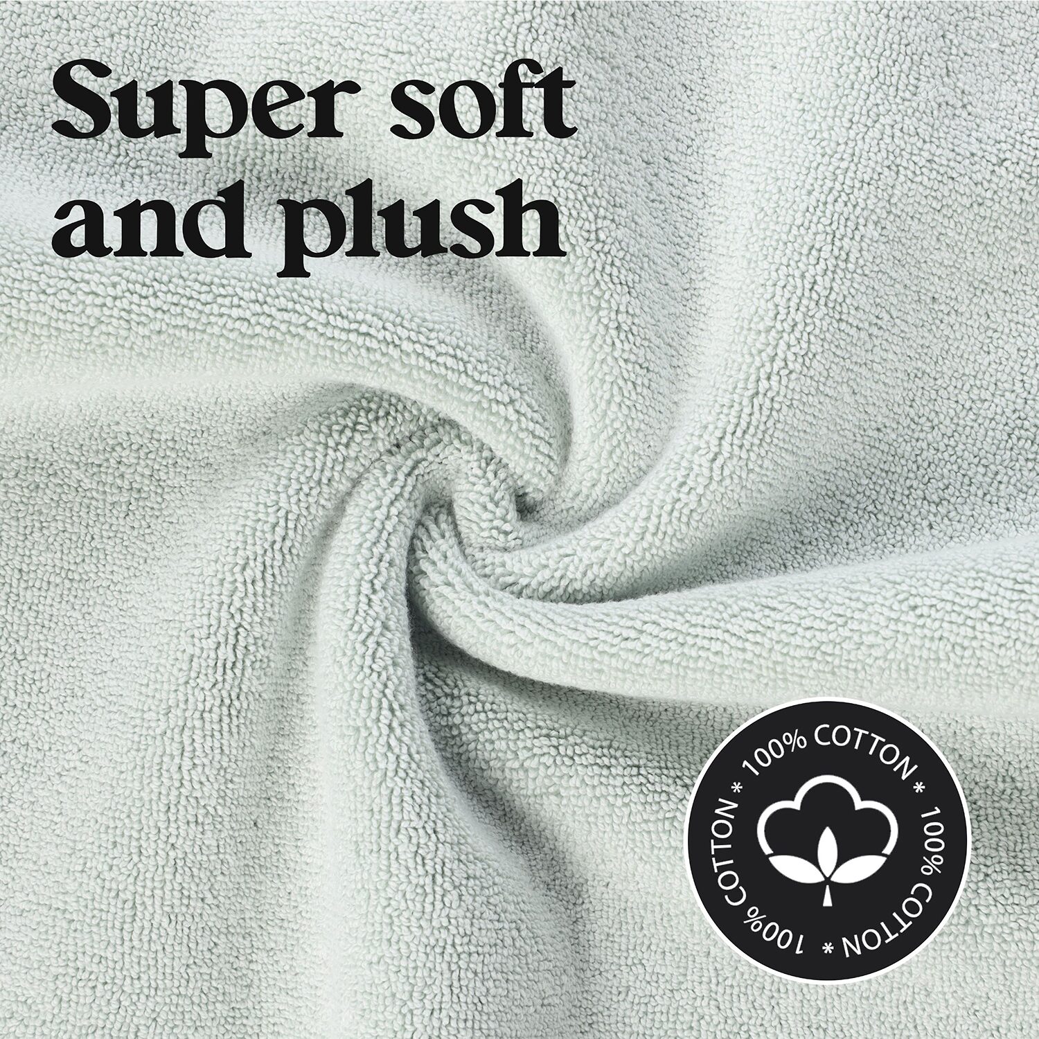 Superior Leo Cotton Absorbent Quick Dry Geometric Border 2-Piece Bath Mat Set
