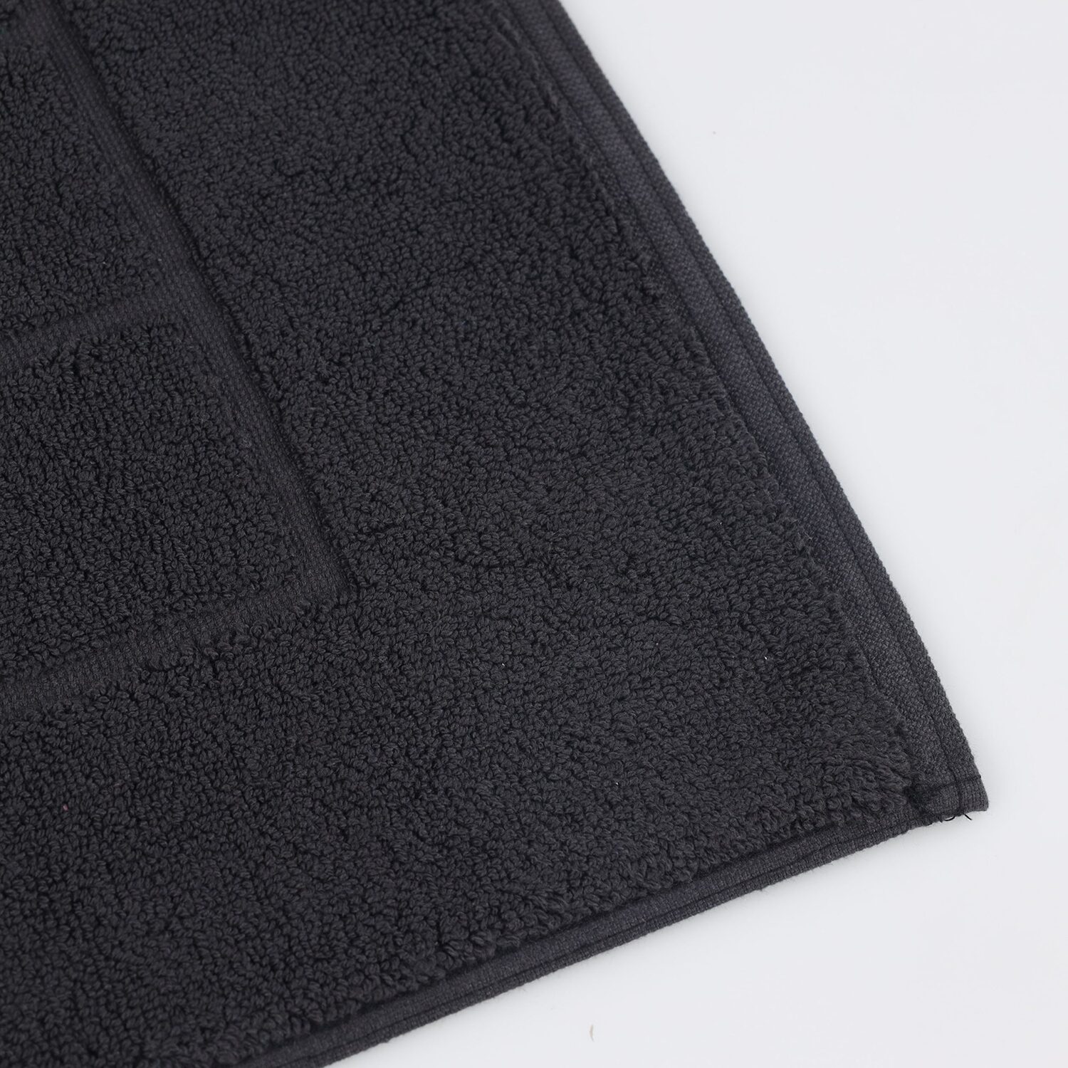 SUPERIOR® Cotton 2-Ply Thickness Solid Checkered 2-pc. Bath Rug Set