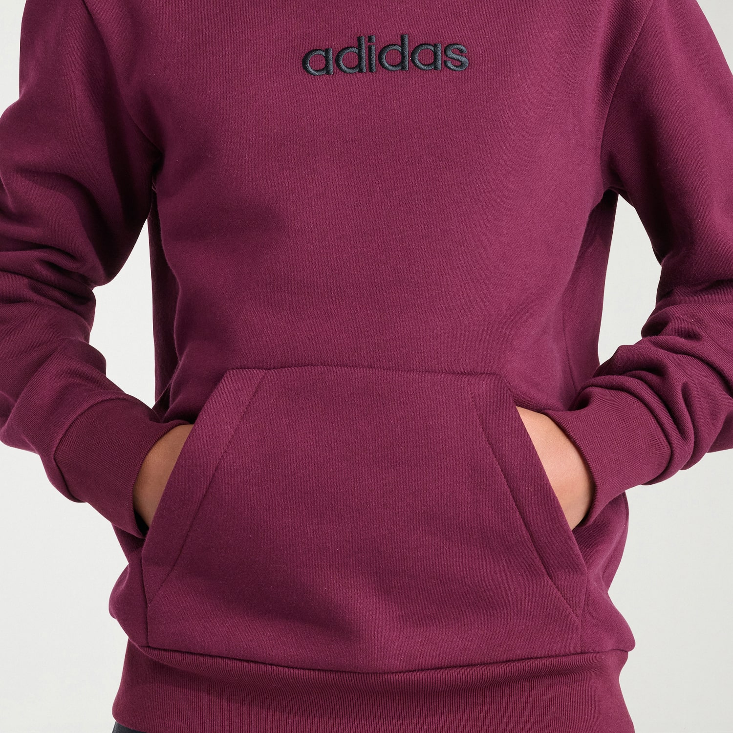 adidas Big Kid Boys Long Sleeve Fleece Active Hoodie