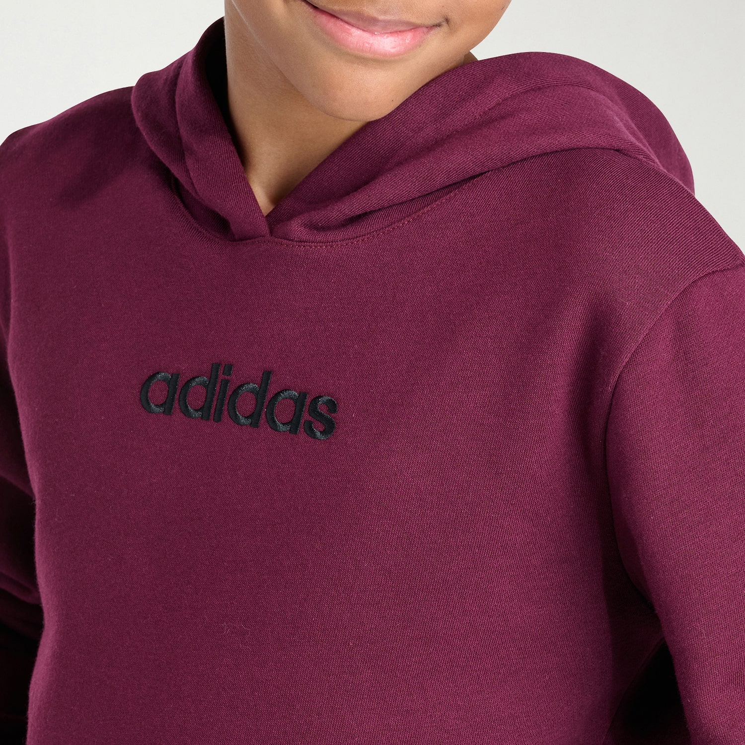 adidas Big Kid Boys Long Sleeve Fleece Active Hoodie