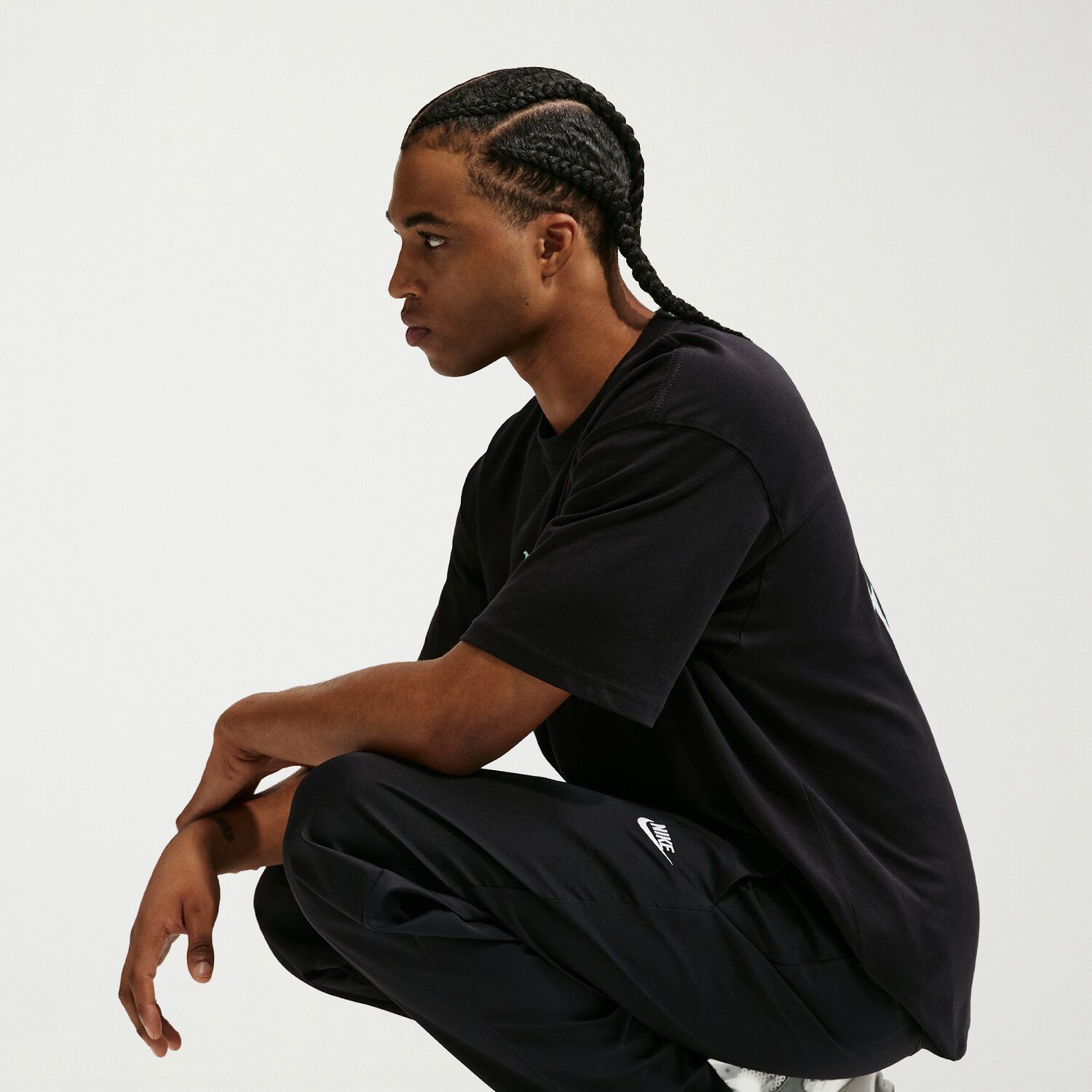 Nike Mens Tapered Mid Rise Relaxed Fit Big and Tall Active Pull-On Pant