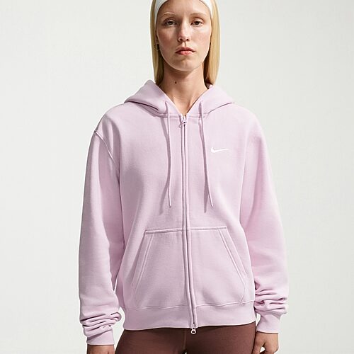 Nike Womens Long Sleeve Zipper Active Hoodie In Purple