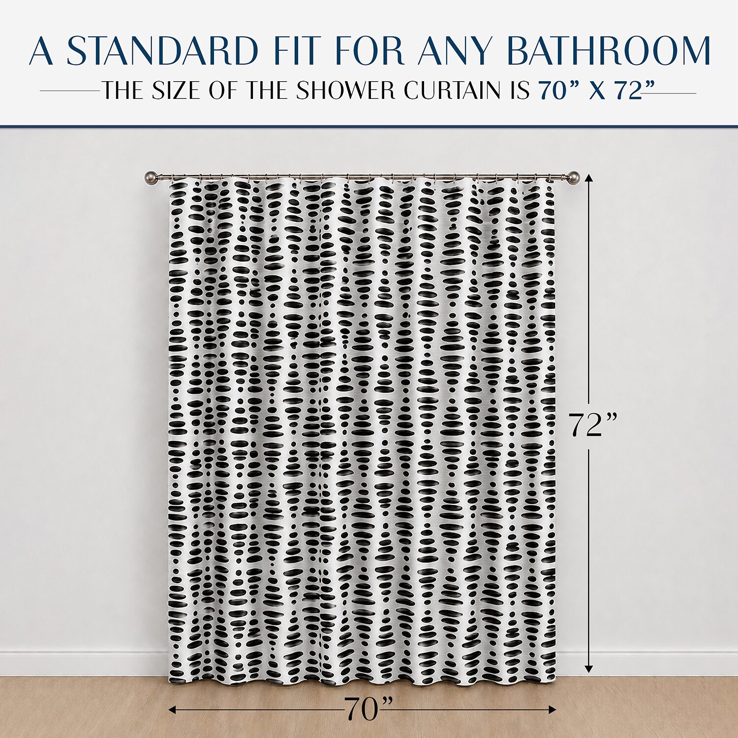 Home Weavers Inc Elmstone Printed Shower Curtain