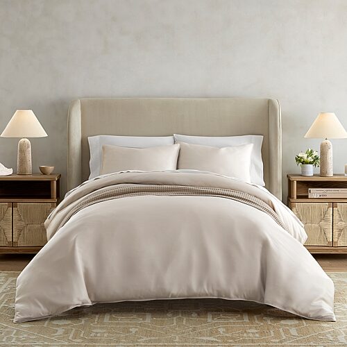 Casual Comfort Premium Rayon From Bamboo Luxury Duvet Cover Set, One Size, White
