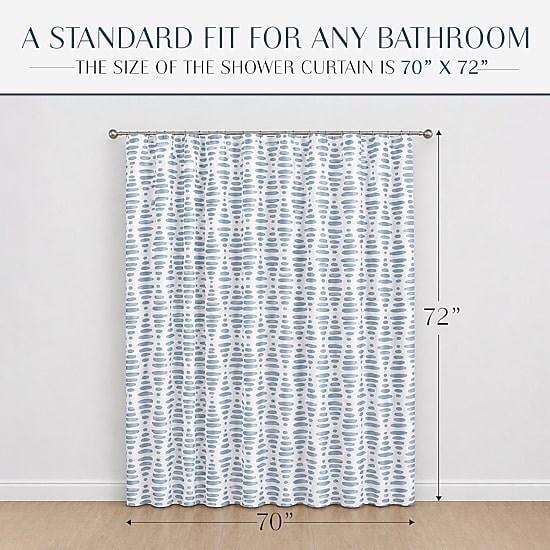 Home Weavers Inc Elmstone Printed Shower Curtain Set