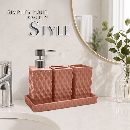 Home Weavers Inc Ashford Ceramic 4-pc. Bath Accessory Sets
