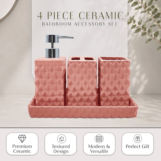 Home Weavers Inc Ashford Ceramic 4-pc. Bath Accessory Sets