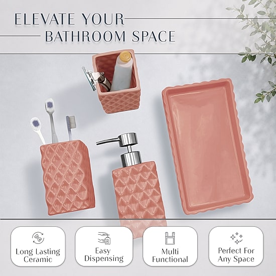 Home Weavers Inc Ashford Ceramic 4-pc. Bath Accessory Sets