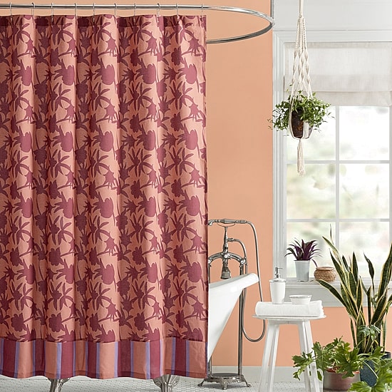JUNGALOW by Justina Blakeney Natalia Cotton Fabric Shower Curtain