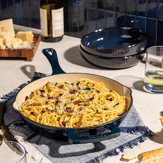 Lodge Cookware Luxe Enamel 11 Inch Enameled Cast Iron Skillet