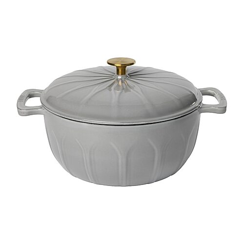 Lodge Cookware Luxe Enamel 6 Qt Enameled Cast Iron Dutch Oven In Gray