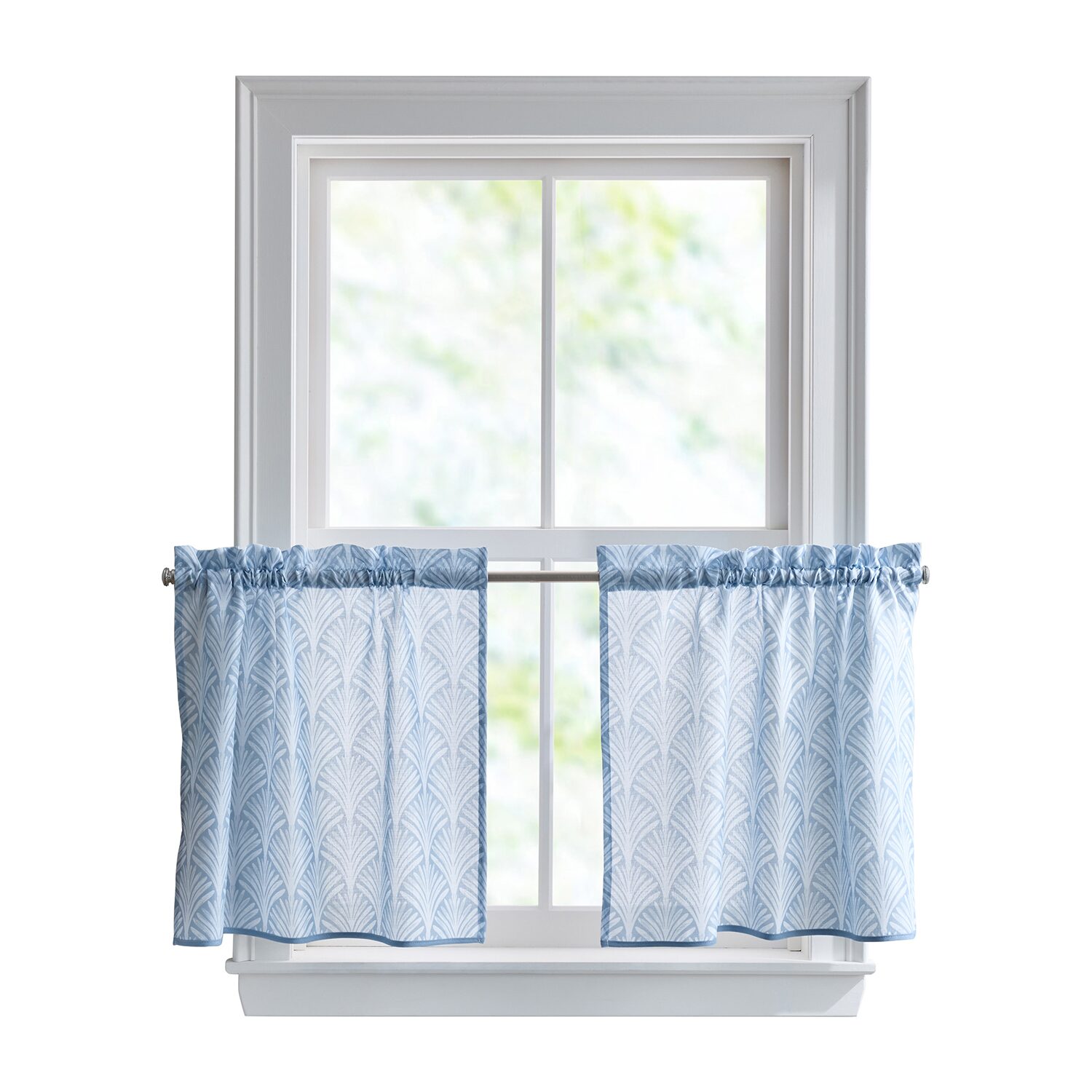 CHF Fan Scallop 2-pc. Rod Pocket Window Tier