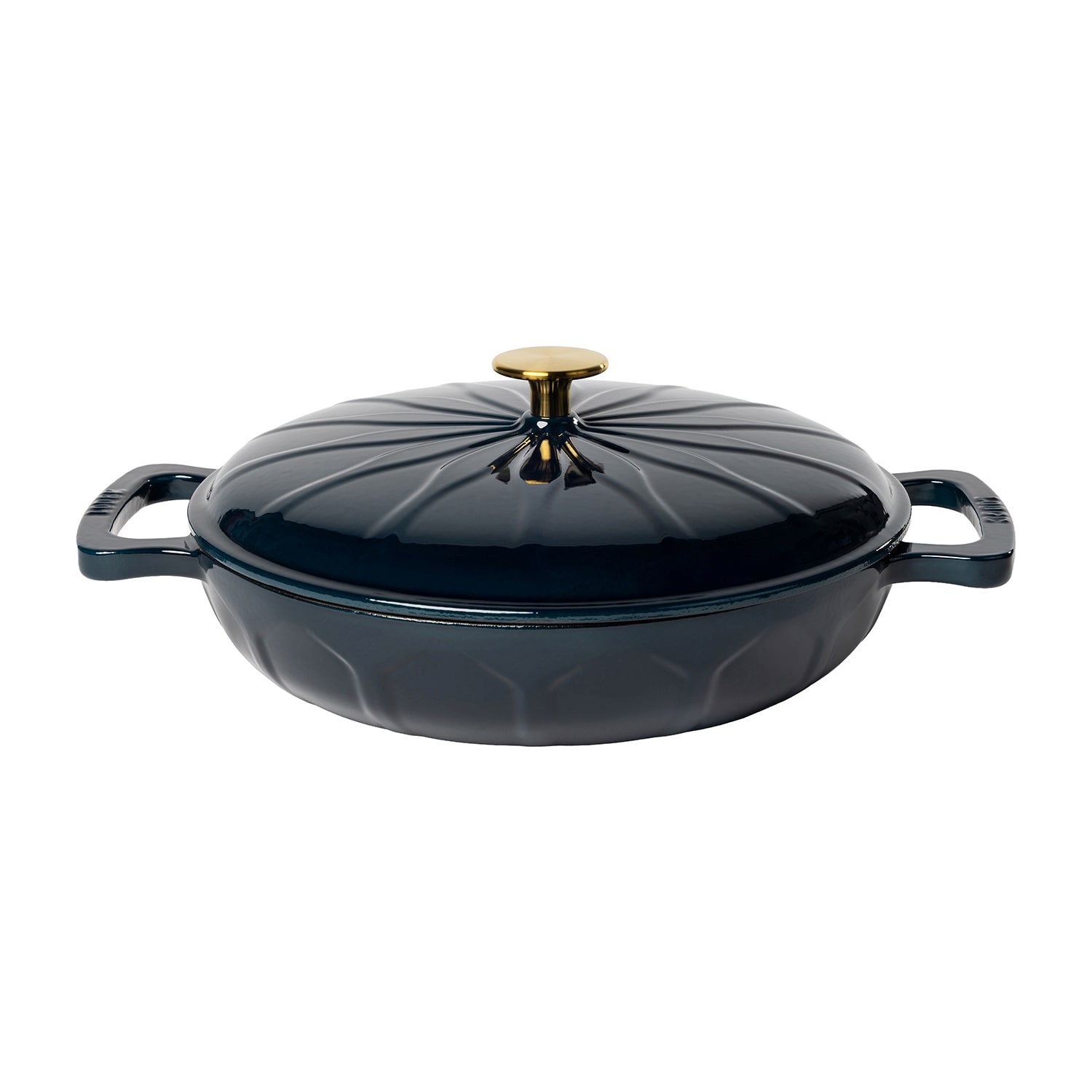 Lodge Cookware Luxe Enamel 3.6 Qt Enameled Cast Iron Braising Pan