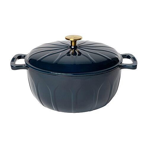 Lodge Cookware Luxe Enamel 6 Qt Enameled Cast Iron Dutch Oven In Blue