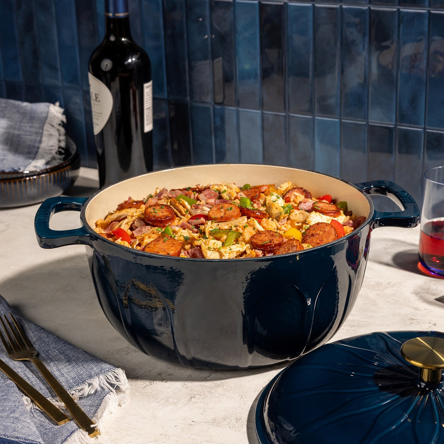 Lodge Cookware Luxe Enamel 6 Qt Enameled Cast Iron Dutch Oven
