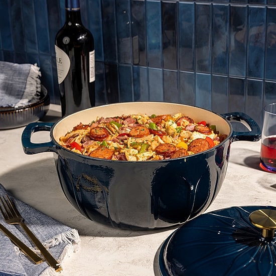 Lodge Cookware Luxe Enamel 6 Qt Enameled Cast Iron Dutch Oven