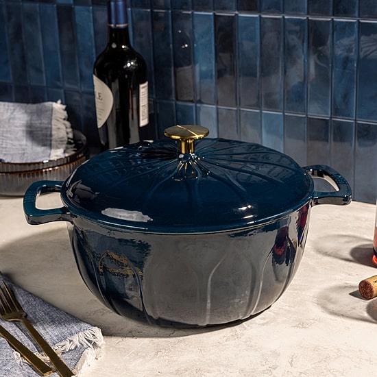 Lodge Cookware Luxe Enamel 6 Qt Enameled Cast Iron Dutch Oven