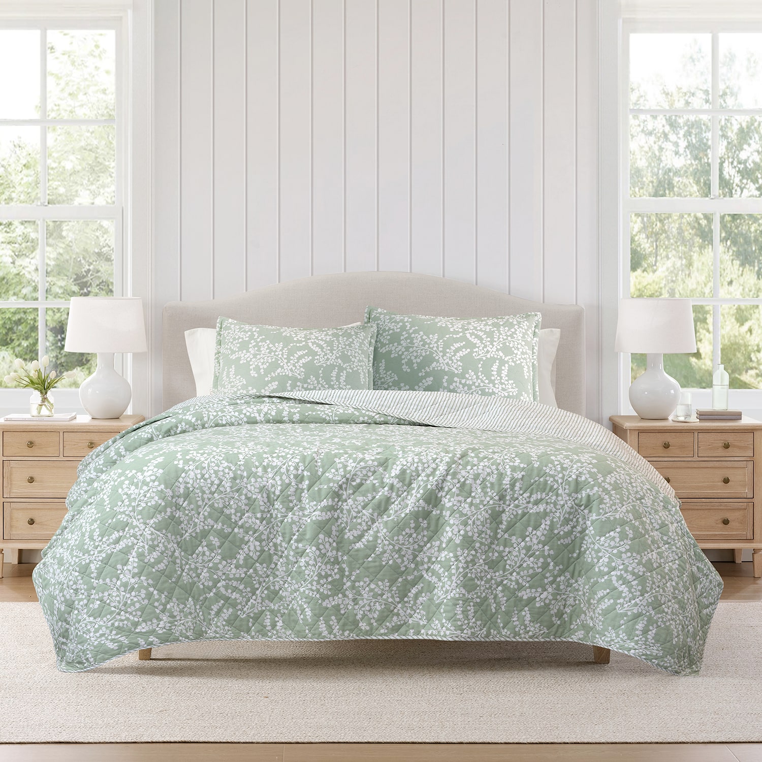 Martha Stewart Layered Branches 3-pc. Quilt Set