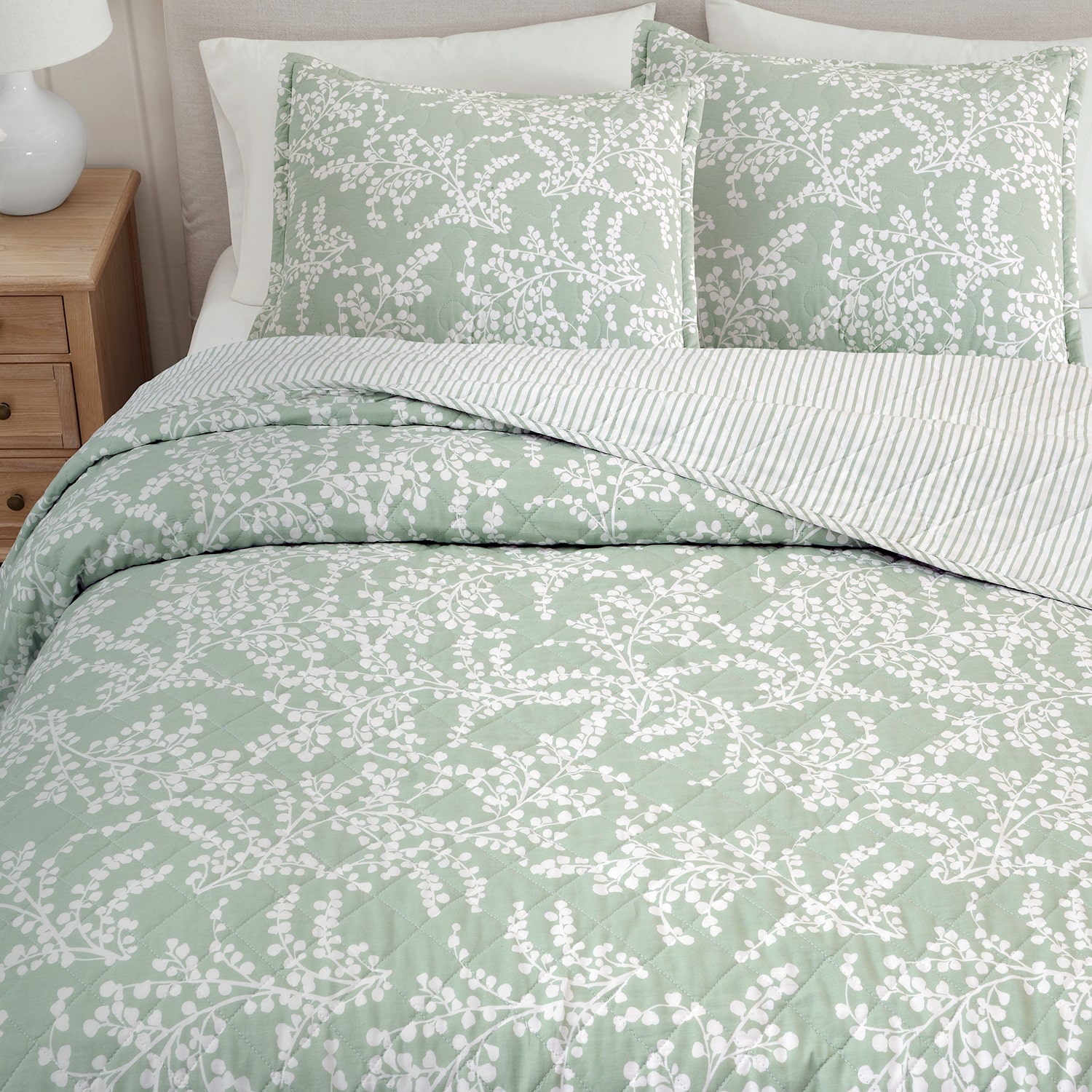 Martha Stewart Layered Branches 3-pc. Quilt Set