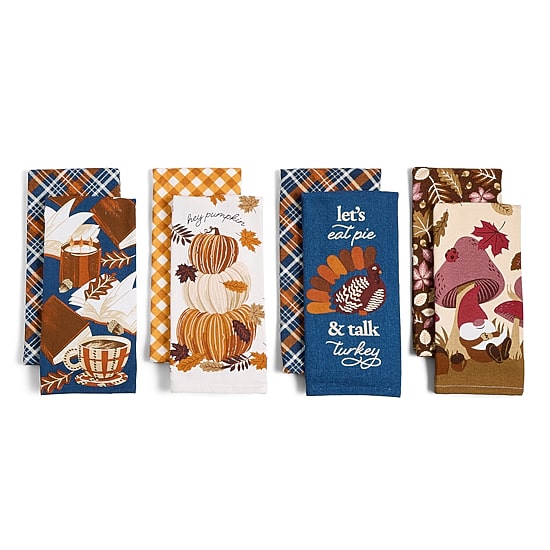Layerings Autumn Leaves Coffee Beans 2-pc. Kitchen Towel Set