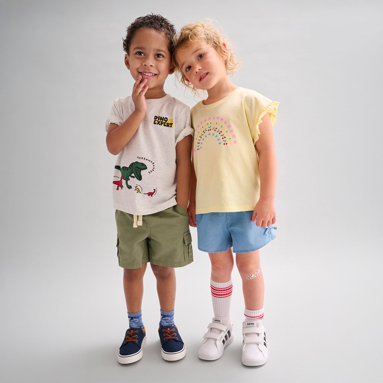 Okie Dokie Chambray Toddler & Little Girls Pull-On Short