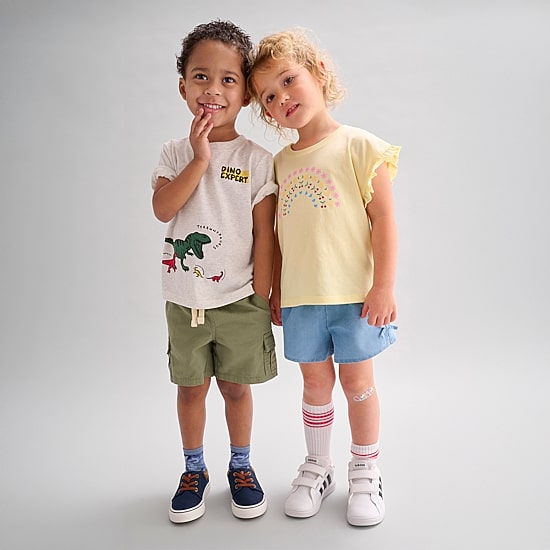 Okie Dokie Chambray Toddler & Little Girls Pull-On Short